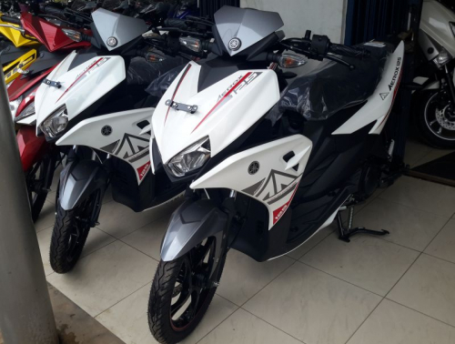 Skutik Yamaha Aerox Sudah Muncul di Diler, Ini Penampakannya