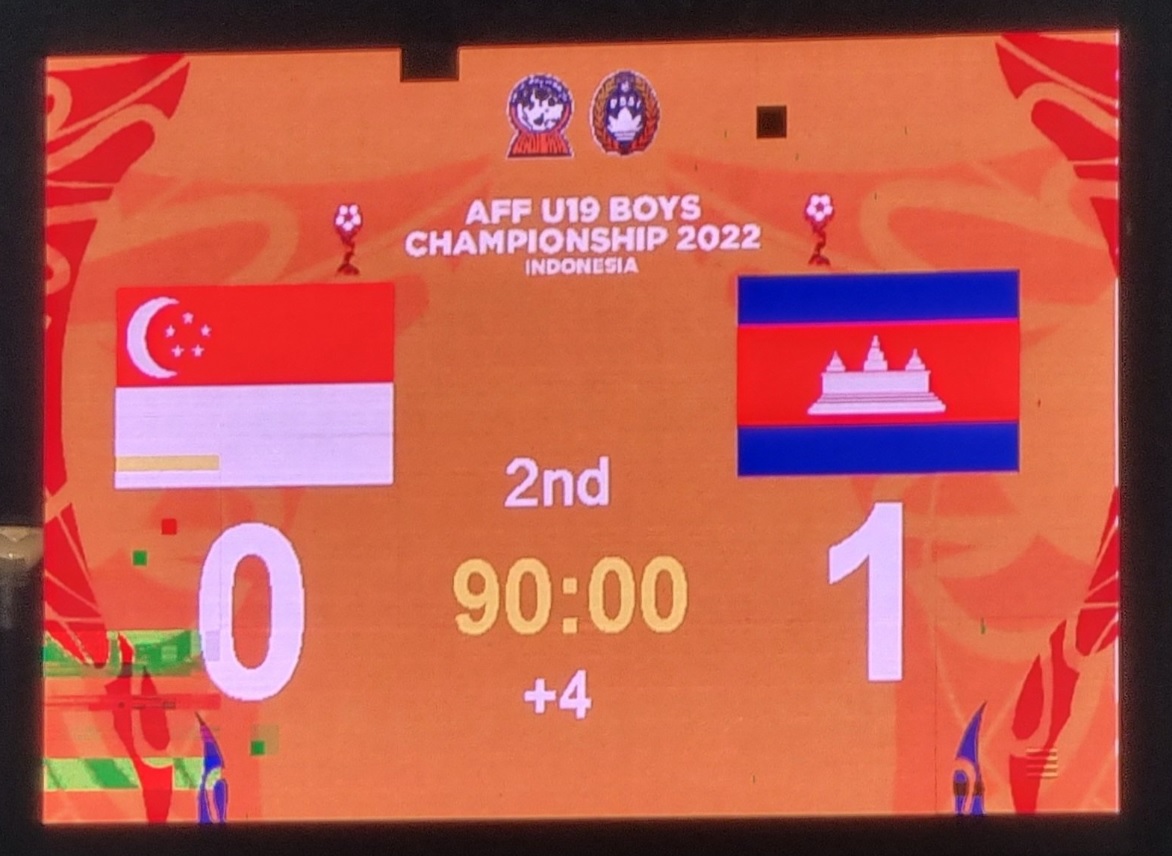 Hasil Timnas Singapura U-19 vs Timnas Kamboja U-19 di Piala AFF U-19 2022: Lewat Gol Cepat, Kamboja U-19 Menang 1-0