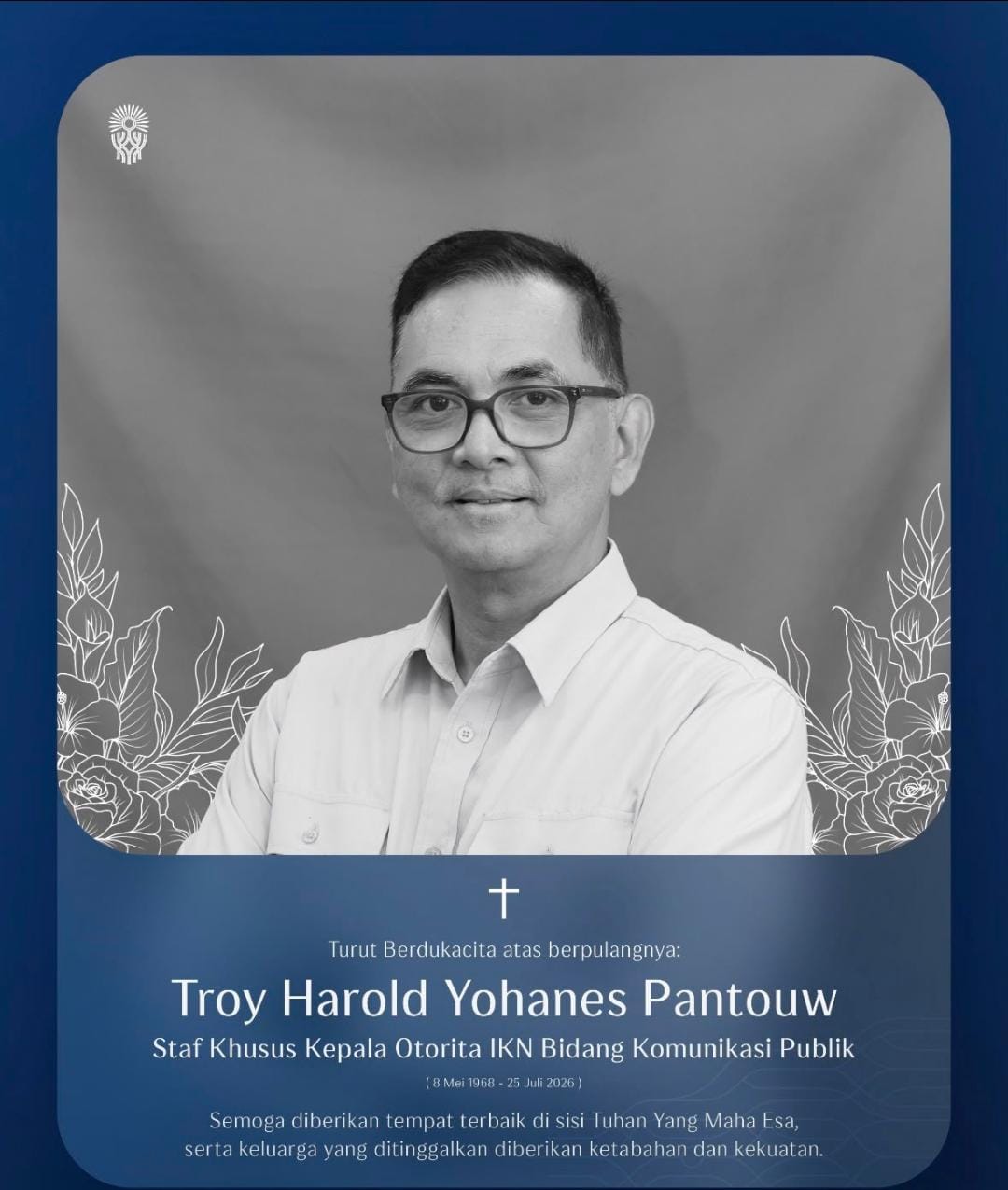 Juru Bicara IKN Troy Pantouw Meninggal Dunia