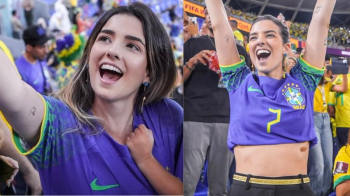 Wajah-Wajah Cantik WAGs Brasil Warnai Pesta Tim Samba ke Perempatfinal Piala Dunia 2022