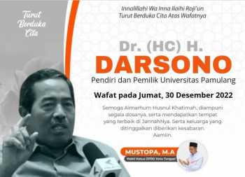 Berita Duka, Pendiri Kampus Universitas Pamulang Darsono Meninggal Dunia