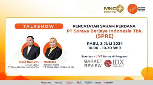 Mengintip Prospek dan Rencana Bisnis Emiten SPRE di Talkshow IDX Channel