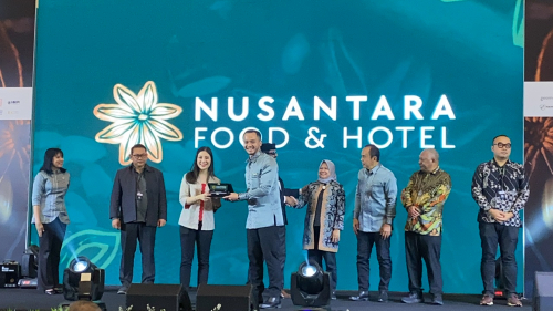 Angela Tanoesoedibjo Resmikan Kegiatan Nusantara Food and Hotel Expo Di ICE BSD