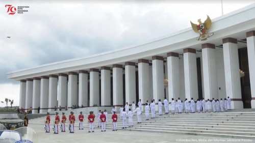 Tiba di Istana Negara IKN, Bendera Pusaka Siap Dikibarkan saat HUT Ke-79 RI