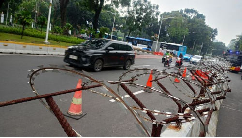 Usai Dilintasi Tim Kirab Bendera Pusaka Merah-Putih, Jalan Medeka Barat-Thamrin Kembali Dibuka