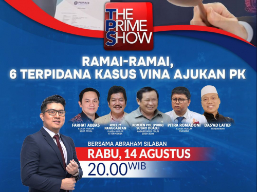 Mencari Keadilan, ldquo;Ramai-ramai, 6 Terpidana kasus Vina Ajukan PKquot; di The Prime Show bersama Abraham Silaban, Malam Ini Pukul 20.00 WIB, hanya di iNews