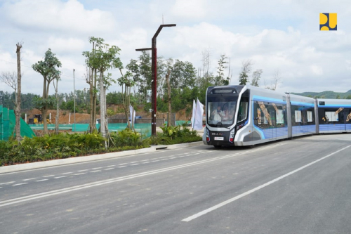 Alhamdulillah Yura, Kereta Tanpa Rel di IKN Sudah Beroperasi