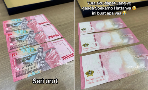 Viral Wanita Ini Dapat Uang Rp100 Ribu Tanpa Gambar Soekarno-Hatta, Netizen: Masih di Rengasdengklok