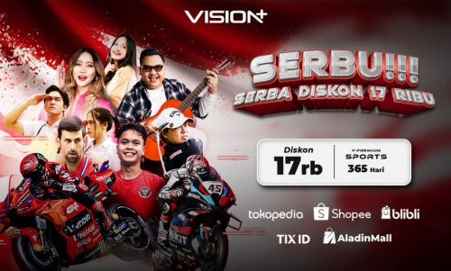 Semarak 17-an, Langganan Vision Premium Sports Hemat 17 Ribu!