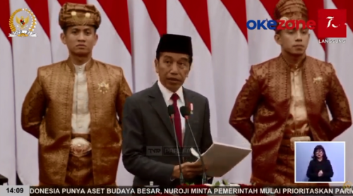 Pidato Lengkap Jokowi saat Bacakan RAPBN 2025 di DPR