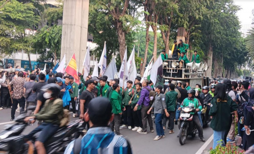 Ada Demo Usai Sidang Tahunan di Gedung DPR, Lalu Lintas Macet