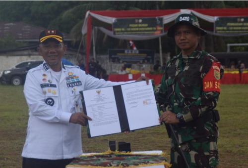 TMMD ke-122 Kodim 0420 Sarko Wujudkan Percepatan Pembangunan di Kabupaten Merangin