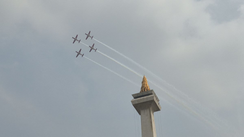 Rangkaian Atraksi Menakjubkan di HUT Ke-79 TNI, Pesawat Menari di Langit Jakarta