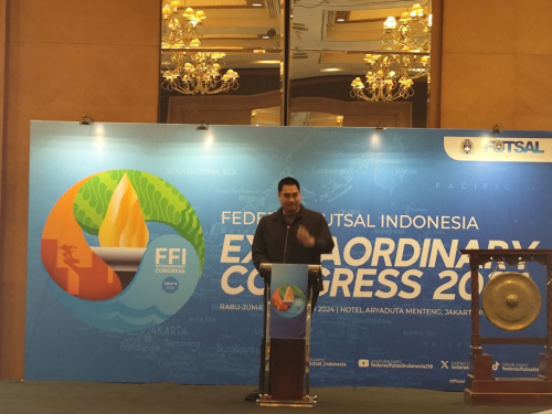 Hadir di KLB FFI 2024, Menpora Dito Ariotedjo Optimis Futsal Indonesia Bisa Naik Level