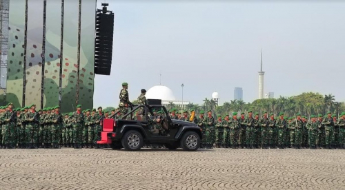 HUT ke-79 TNI, Polisi Gelar Rekayasa Lalin di Sekitar Monas dan Jalan MH Thamrin