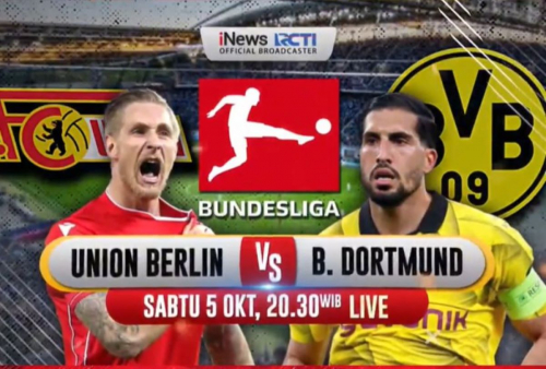 Jadwal Siaran Langsung Union Berlin vs Borussia Dortmund di Bundesliga 2024-2025, Live di iNews