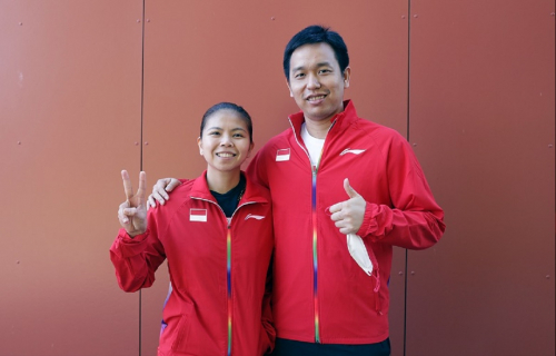 Main Bareng Hendra Setiawan dan Greysia Polii, Begini Reaksi Girang Alwi Farhan dan Putri Kusuma Wardani