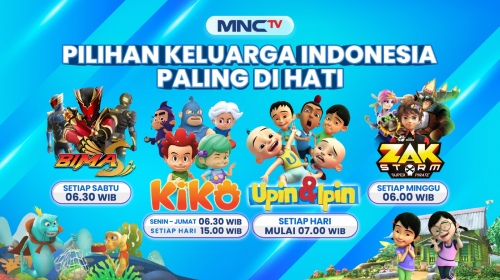 Kini Animasi KIKO, BIMA S, dan Zak Storm Bisa Ditonton di MNCTV