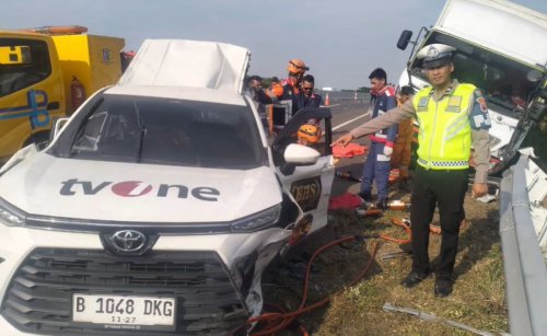 Sebelum Kecelakaan Maut, Rombongan TvOne Sempat Sholat Subuh di Rest Area Tol Pemalang