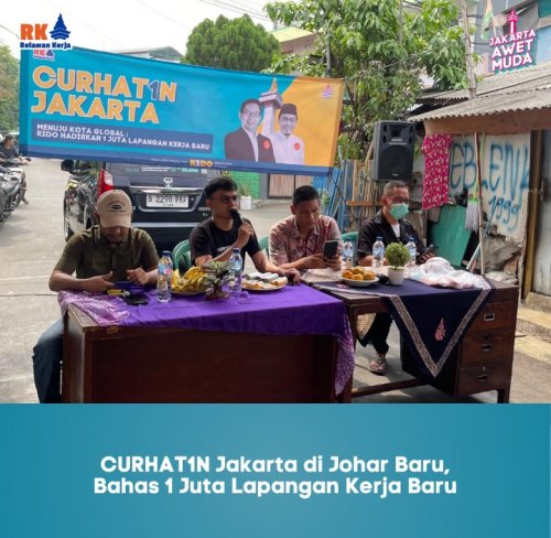 RIDO Ciptakan 1 Juta Lapangan Kerja Baru di Jakarta, Ini Manfaatnya