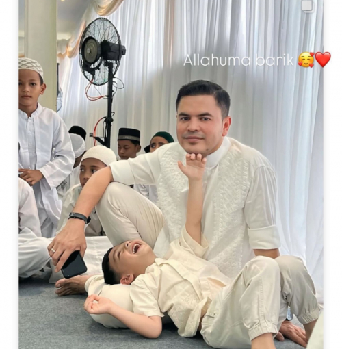 Anak Irish Bella Girang Berbaring di Pangkuan Haldy Sabri, Netizen Terharu