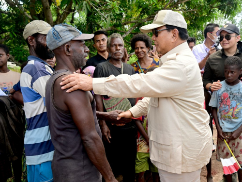 Prabowo Cek Infrastruktur Areal Lumbung Pangan di Merauke