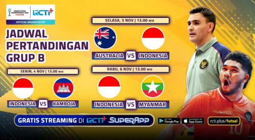 Jadwal dan Link Live Streaming Timnas Futsal Indonesia di Piala AFF Fusal 2024