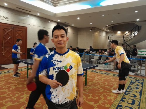 Pemain MNCTV Anggap Tenis Meja MNC Sports Competition 2024 Wadah Tes Kemampuan