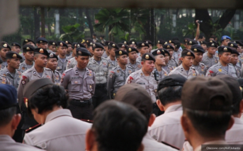 180 Personel Gabungan Kawal Operasi Mantap Praja Jaya 2024 saat Kampanye Pilkada