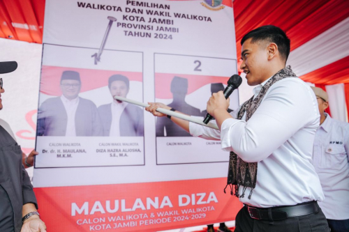 Kaesang Pangarep Ajak Warga Coblos Maulana-Diza pada Pilwalkot Jambi