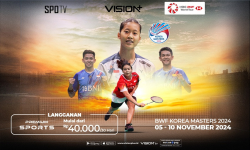 Jadwal dan Link Live Streaming Semifinal Korea Masters 2024 di Vision: Ada 3 Wakil Indonesia!