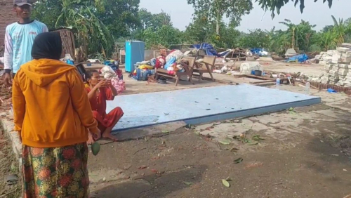 3 Rumah di Demak Roboh Diterjang Angin Puting Beliung
