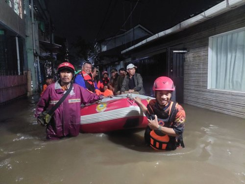 Intensitas Hujan Tinggi di Tangsel, BPBD Perkuat Upaya Tanggap Banjir