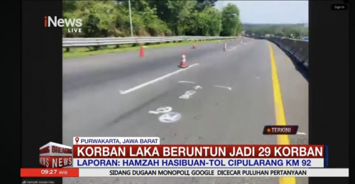Olah TKP Kecelakaan Tol Cipularang KM 92 Selesai, Kini Kembali Dibuka
