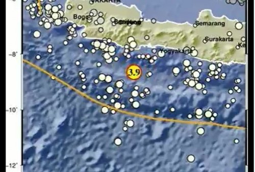 Gempa M3,9 Guncang Pangandaran Jabar