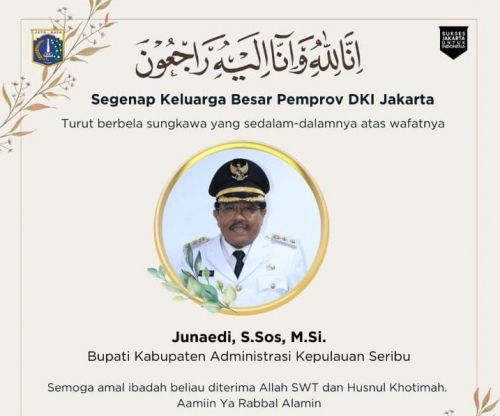 Bupati Kepulauan Seribu Junaedi Meninggal saat Bertugas di Kantornya
