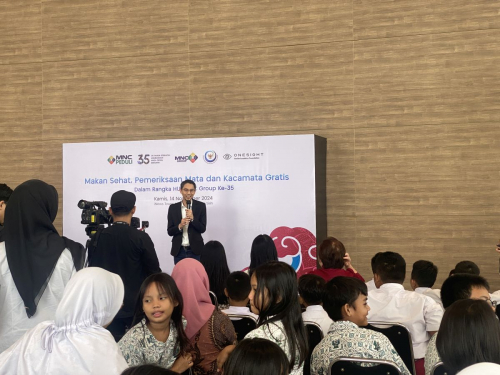 HUT MNC Group ke-35, Presdir Essilor Peter Tan : Happy Anniversary