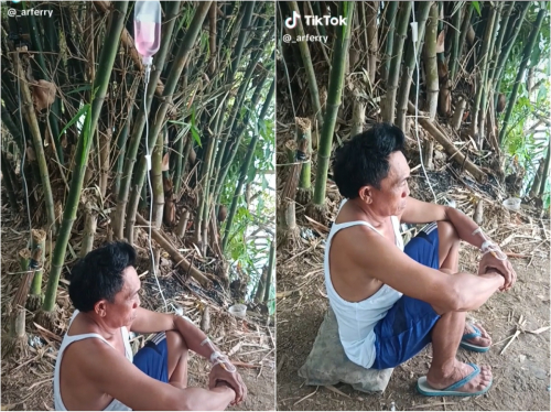 Viral Pria Ini Tetap Mancing Meski Tangan Diinfus, Netizen: Jadi Obat Tanpa Dosis