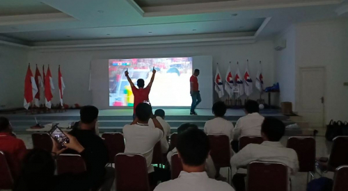 keseruan-nobar-indonesia-vs-arab-saudi-bersama-pemuda-perindo