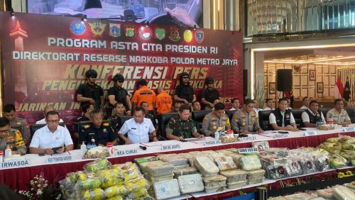 Polda Metro Bongkar Peredaran 389 Kg Sabu Jaringan Timur Tengah