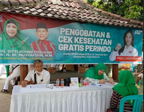 Bersama Sitti Rohmi, Perindo Blusukan ke Pasar hingga Gelar Pengobatan Gratis di Mataram