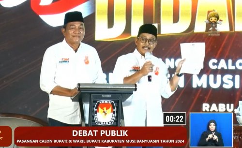 pilkada-musi-banyuasin-2024-pasangan-toha-rohman-walk-out-saat-debat-kedua