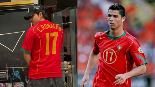 4 Potret Atta Halilintar Kenakan Jersey Milik Ronaldo, Dibeli dari Korban Tsunami Aceh