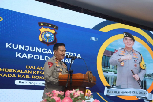 Pembekalan Pilkada di Rohul, Kapolda Riau Tekankan Netralitas Anggota