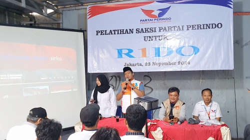 Kawal Suara RIDO, Perindo Jakbar Kumpulkan 176 Saksi Pilkada