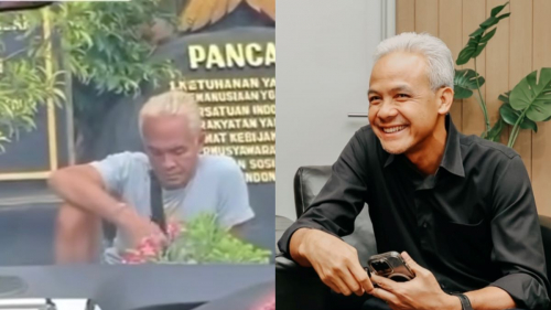 Viral Sosok Berambut Putih di Bali Mirip Ganjar Pranowo, Netizen: Ini Versi Android