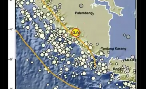 Gempa M4,6 Guncang Pagar Alam Sumsel, Pusatnya di Darat