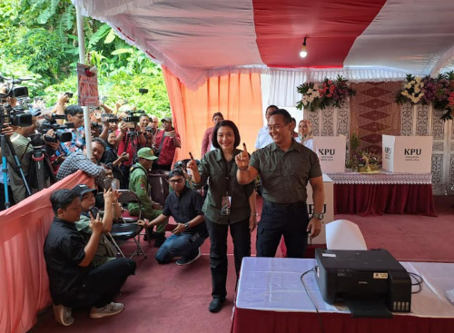 Pilgub Jateng, Andika Perkasa Nyoblos di TPS Lempongsari: Kita Siap Menang, Siap Kalah