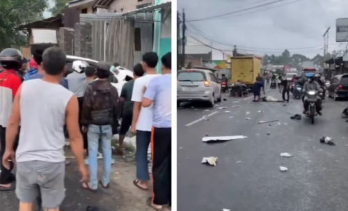 Mobil Double Cabin Tabrak 10 Kendaraan di Tangerang, 3 Orang Jadi Korban