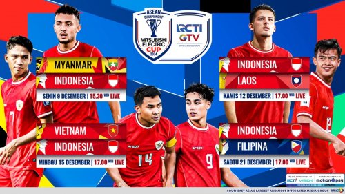 Jadwal Siaran Langsung Timnas Indonesia di Piala ASEAN Mitsubishi Electric Cup 2024, Live di RCTI dan GTV!